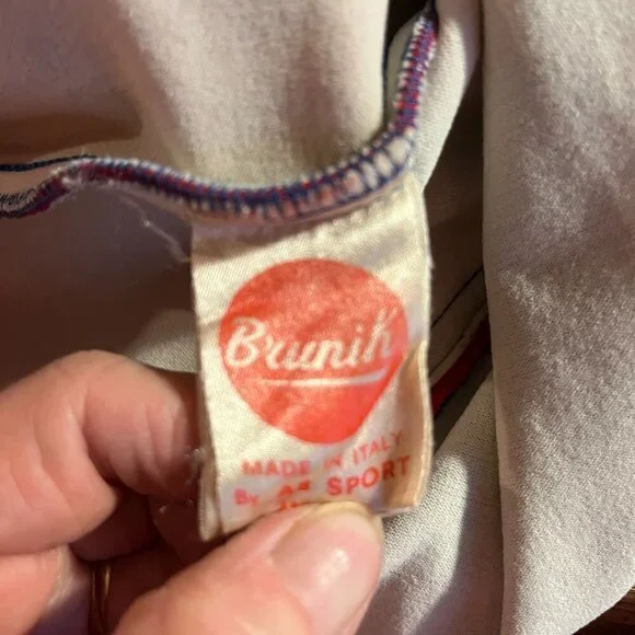 Vintage 90's Rare Brunik By AB Sport Men's Red/Blue Racing Jacket Sz 52 - Picture 10 of 15